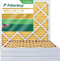 Filterbuy 15x15x2 MERV 11 Pleated HVAC AC Furnace Air Filters (4-Pack)