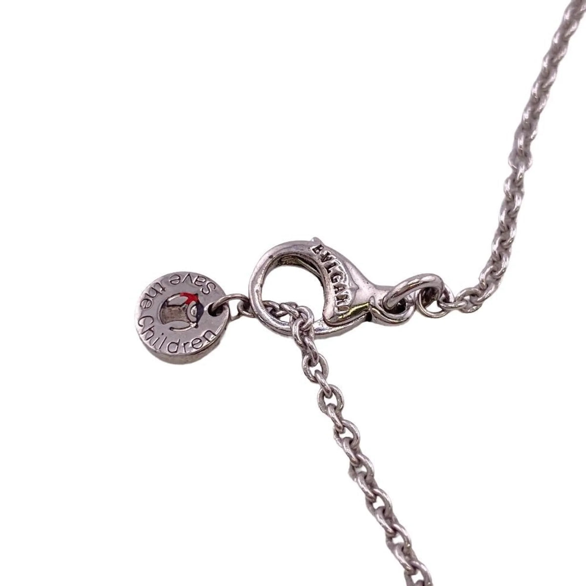 Zero One 925 Save the Children Charity Necklace Black Men's Women's Z0005229 (Fair). Pre-Owned BVLGARI B
