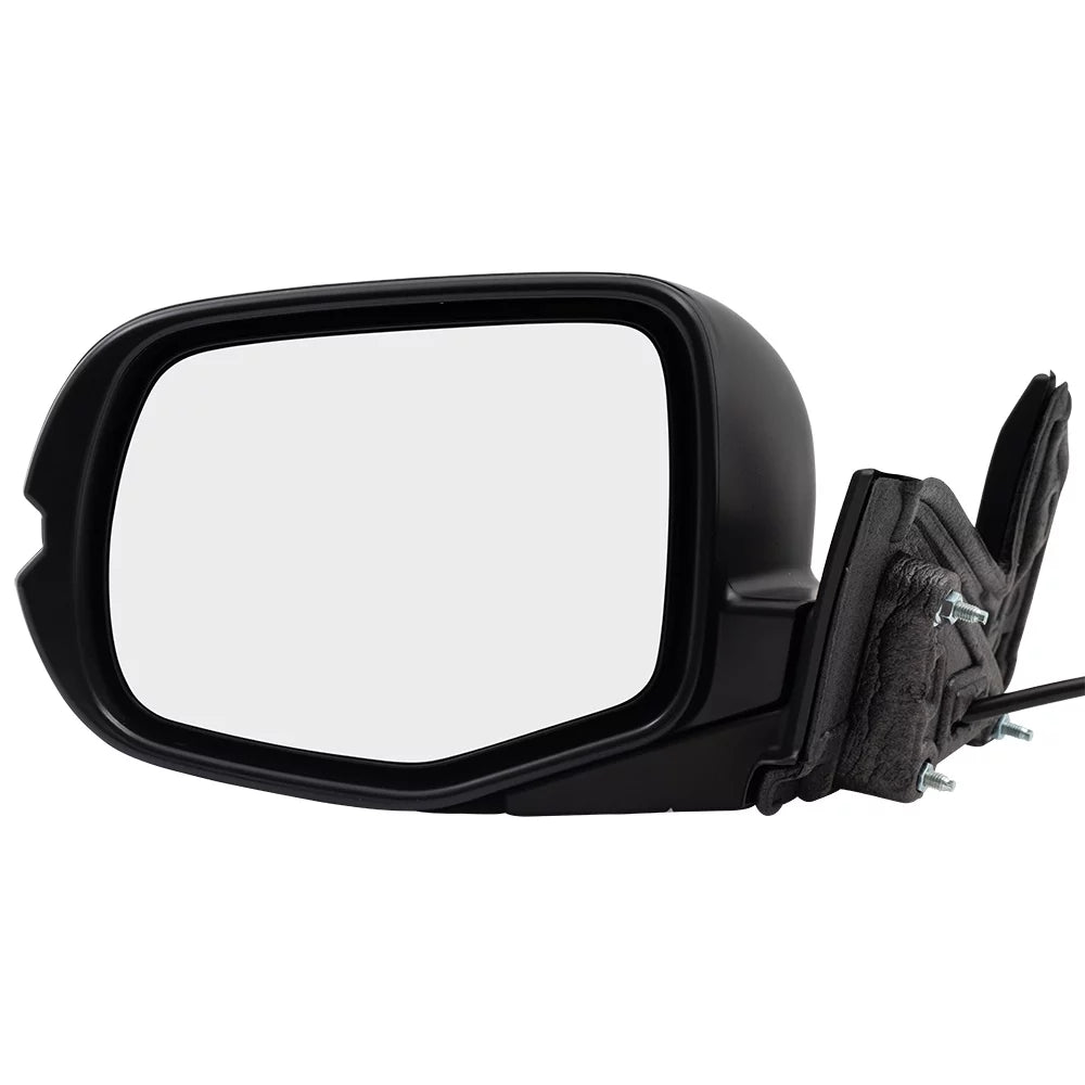 Brock Aftermarket Replacement Driver Left Power Door Mirror Assembly Paint To Match Black Manual Folding With Heat Without Signal-Memory-Auto Dimming-Side View Camera