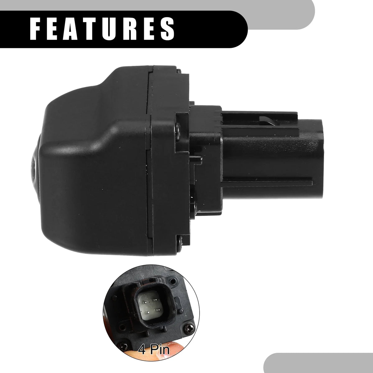 Rear View Back Up Camera No.86790-0P020 for  Alphard 2008-2017 Plastic Black