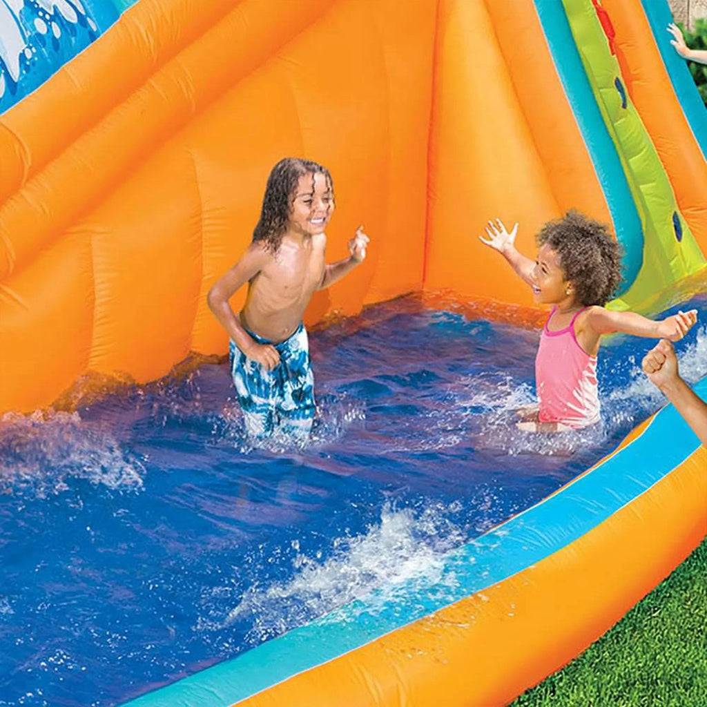 Banzai Surf Rider Kids Inflatable Outdoor Lagoon aqua Slide Splash Park