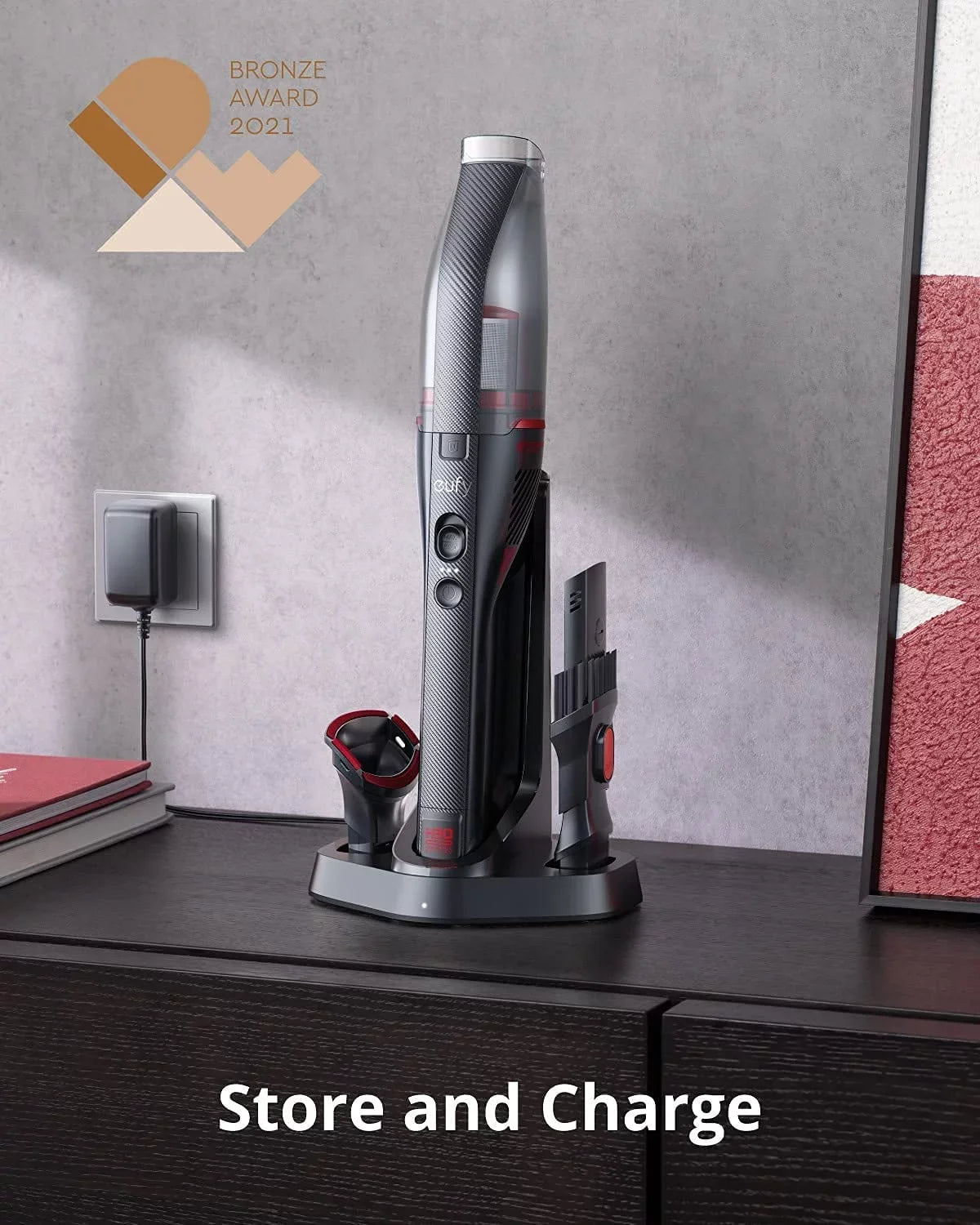 Anker eufy HomeVac H30 Venture, Cordless Car Vacuum, 80AW, 16kPa, Strong Suction Power, Handheld Vacuum Cleaner