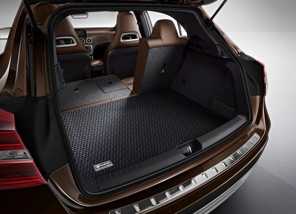ToughPRO - Trunk Mat matching with NISSAN Altima - All elements Heavy Duty (Made in USA) - Black Rubber - 2010