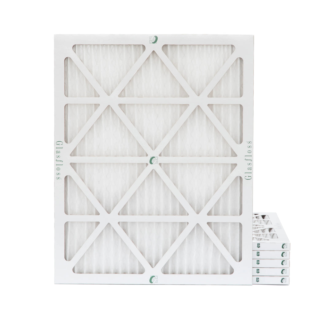 Actual Size: 17-1/2 x 19-1/2 x 7/8. 6 Pack of 18x20x1 MERV 13 Pleated Air Filters by Glasfloss