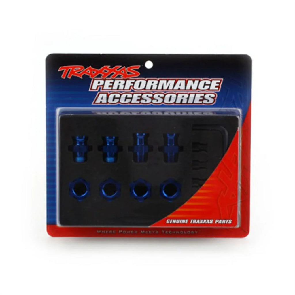 Traxxas Slash 2Wd Splined Wheel Hubs, Blue Anodized, 17Mm, Set Of 4 5853X