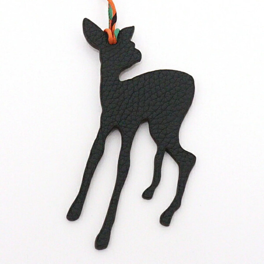 Pre-Owned Hermes HERMES Petit Ash Bambi Rouge Arzan Epson Togo Bag Charm (Good)