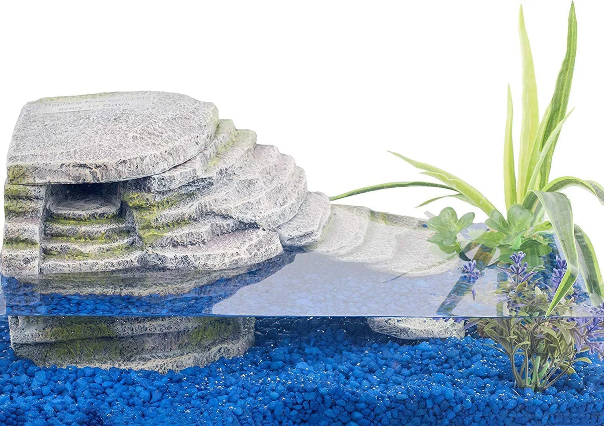 Penn-Plax Reptology Crystal-Falls Tiered moisture Filtration System for Turtles and Amphibians, Gray