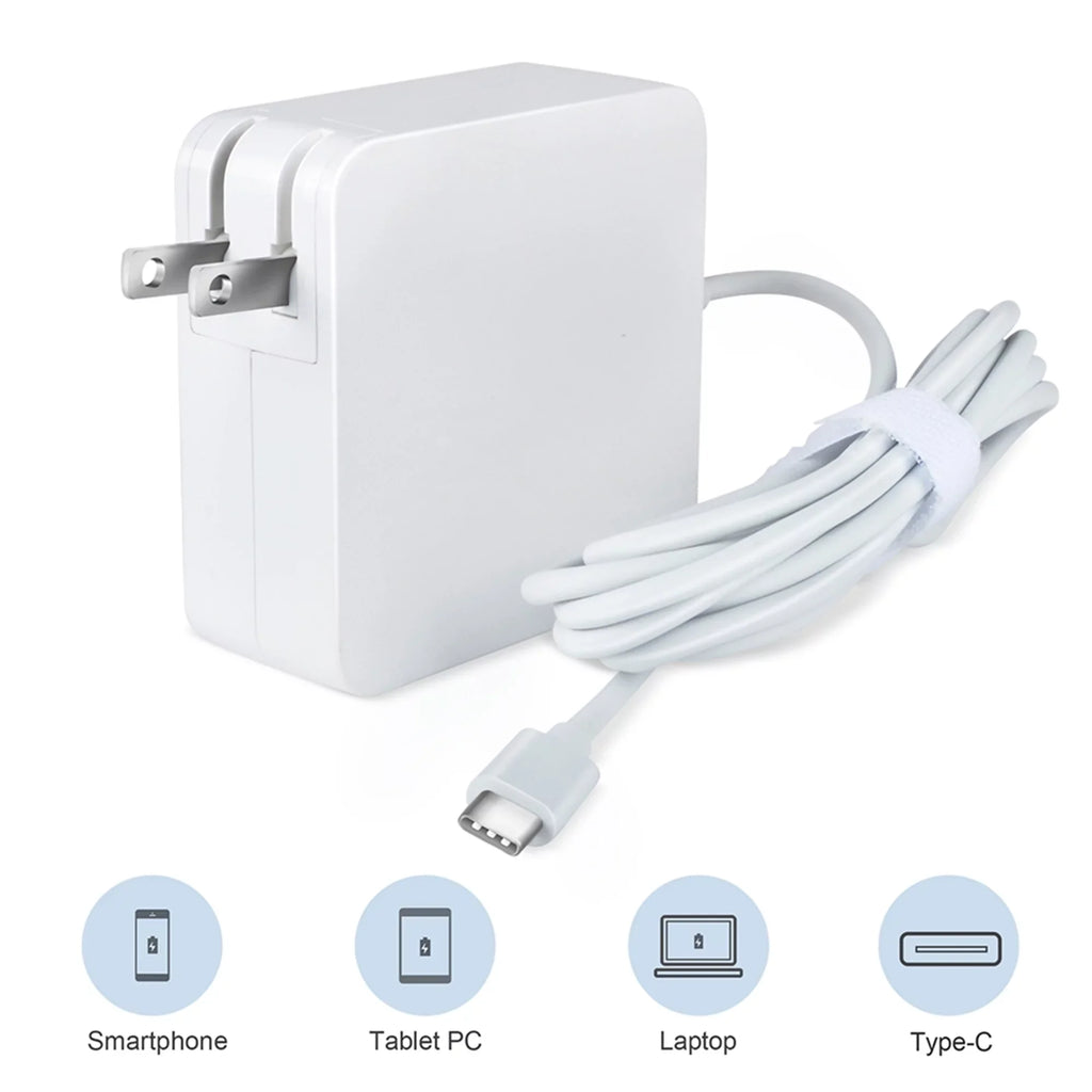 KONKIN BOO matching White 65W USB Type-C AC Adapter Charger Replacement for  XPS 13 7390 P82G003 2-in-1 Laptop PSU