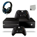 Pre-Owned  Xbox One Original 500GB Gaming Console Black Headset 2 Controller With BOLT AXTION Bundle