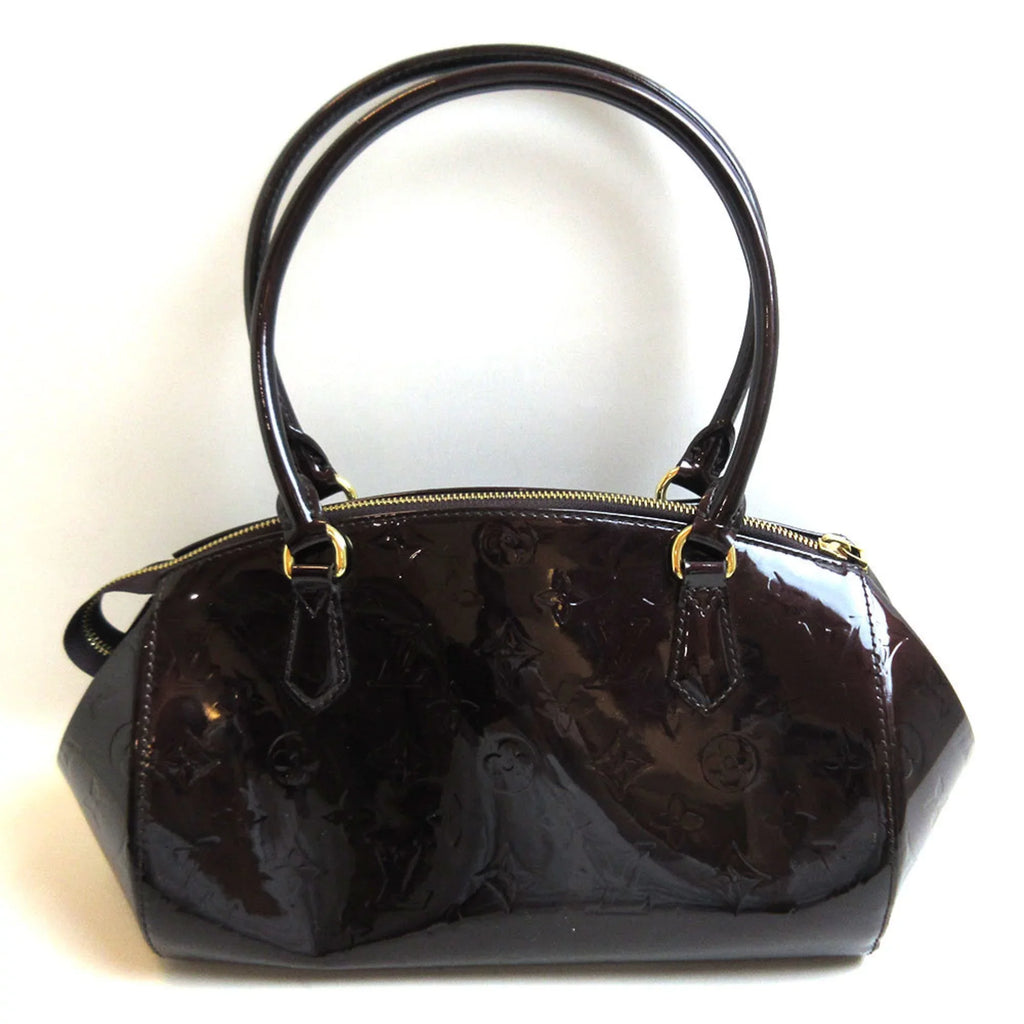 Pre-Owned Louis Vuitton Sherwood PM Amaranto Dark Purple Handbag Semi-Shoulder Women's Monogram Verni M91493 LOUISVUITTON (Good)