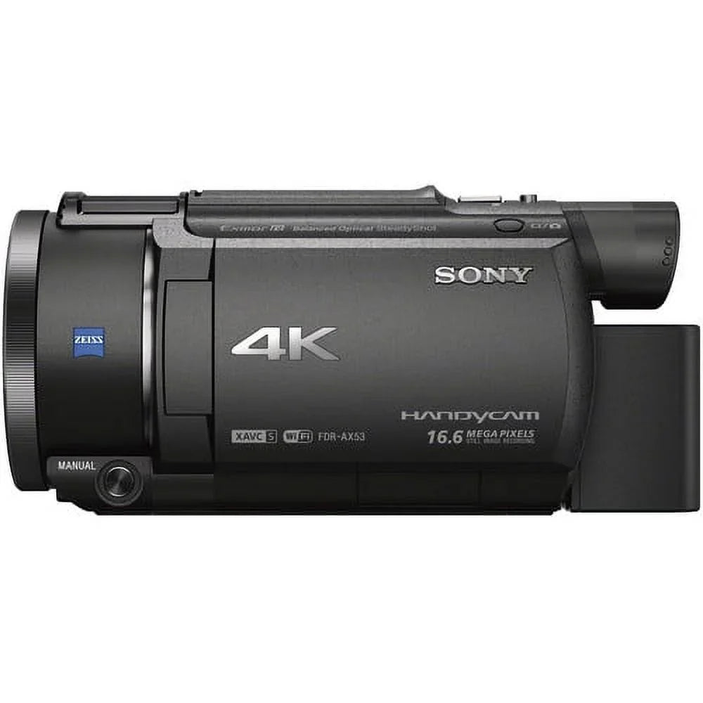 Cinematographer Bundle.  FDR-AX53 4K Ultra HD Handycam Camcorder