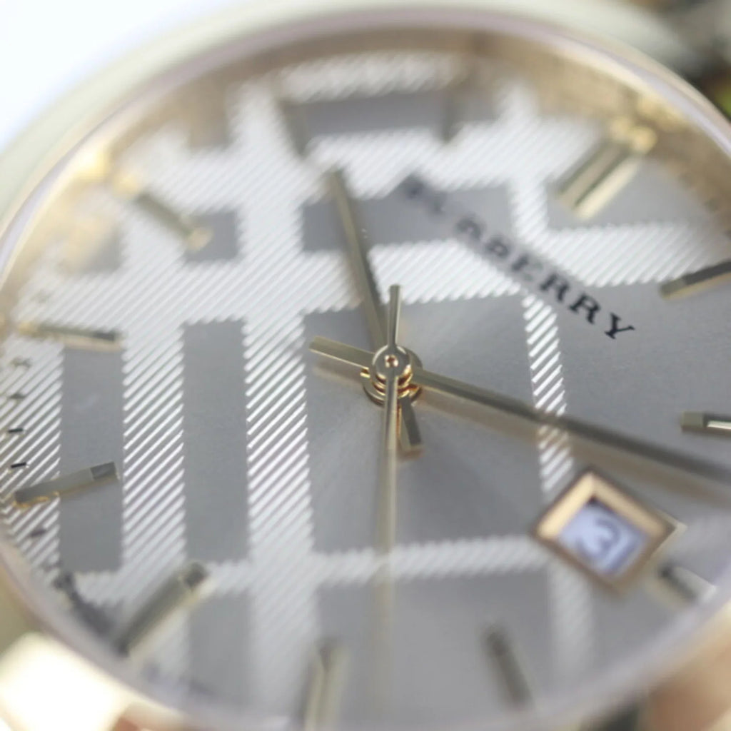 Pre-Owned BURBERRY Burberry THE CITY watch BU9145 stainless steel gold (Like New)