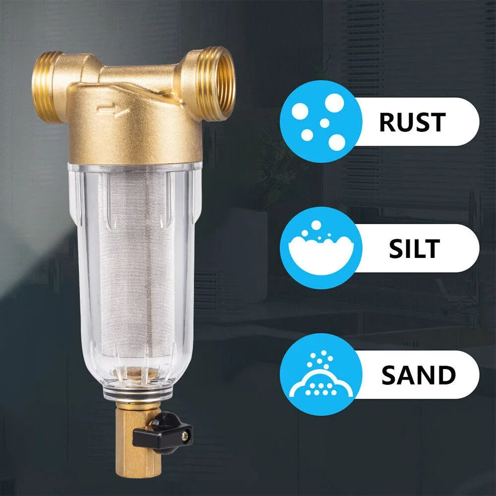 2X moisture Pre-Filter System/whole House Spin Down Sediment moisture Filter 50 Micron