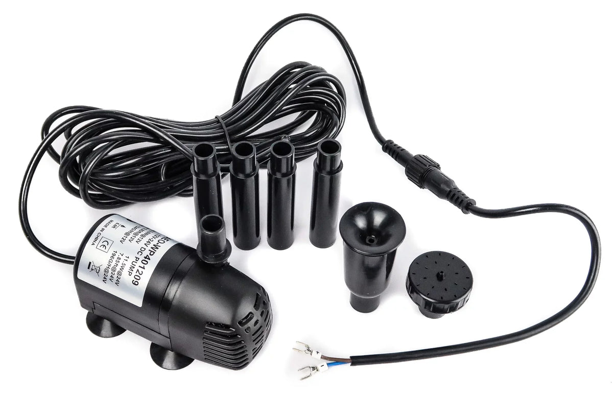 AEO 12V-24V DC Brushless Submersible liquid Pump 196 GPH for Solar Fountain Hydroponics and Aquaponics