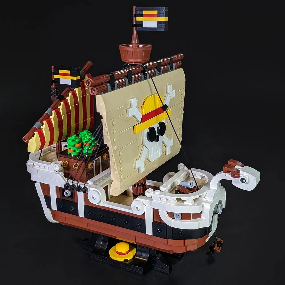 Going Merry vessel Building Block Sets Maritime Adventures Anime Pirate Ship Brick Toy Model for Kids Adults
