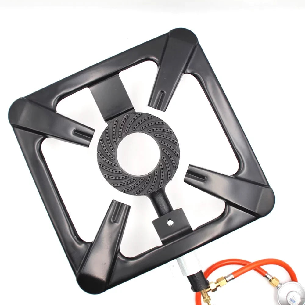Walmeck Outdoor Furnace , Cast Iron Stove, Single Propane Gas Cooker for Camping BBQ