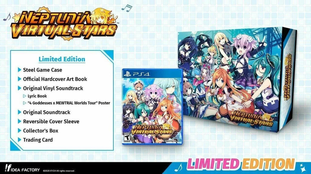 Neptunia Virtual Stars: Limited Edition -  Playstation 4 [PS4 Collector] NEW