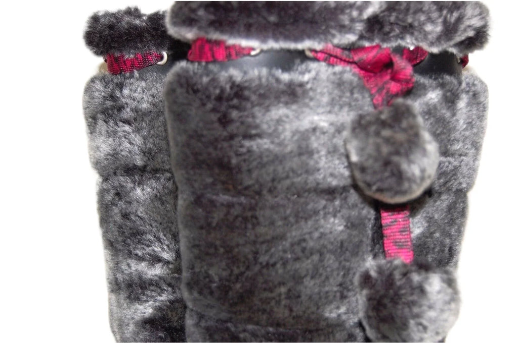 Timberland Preschool Youth Winterberry Tall Fur Medium Boot Black 59794 size 1.5 US