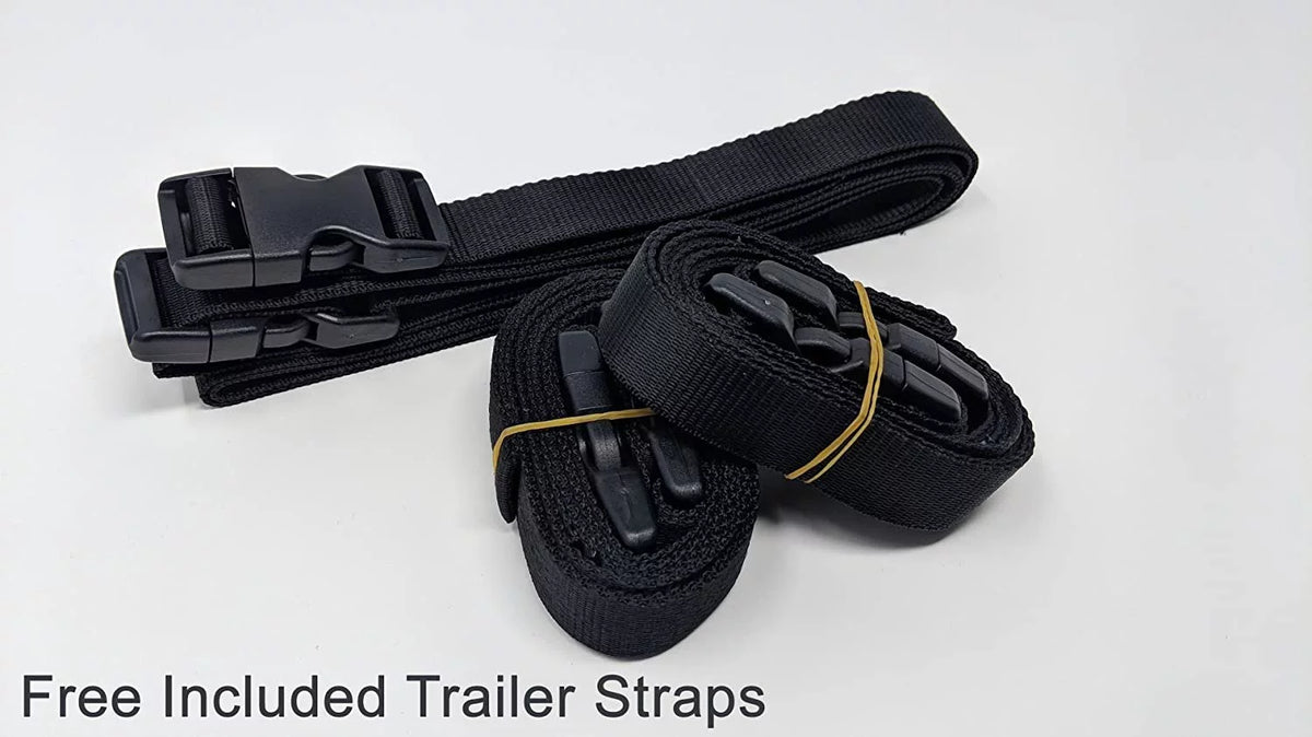 Custom Fit Weatherproof Jet Ski Covers Full for Yamaha Waverunner FX Cruiser/HO/SHO/FX HO 2007-2008 - Gray/Black - Trailerable - All elements - Rain & Sun - Free Trailer Straps & Bag