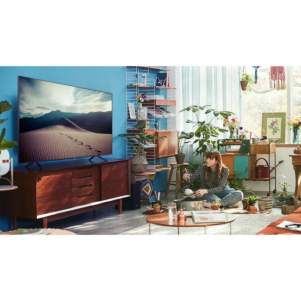 UN65TU8000 65-inch 4K UHD Smart LED TV (2020) Bundle with Deco Gear 60W Soundbar & Subwoofer, Wall Mount, Surge Adapter, Screen Cleaner and TV Digital Essentials (65TU8000 65 Inch TV 65" TV)