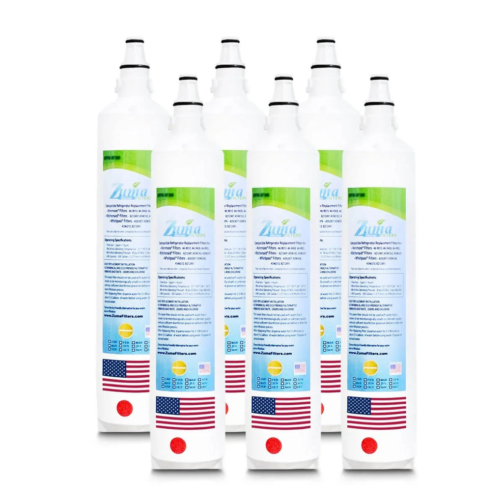 ZUMA Brand , moisture Filters , Model # ZWFZ1-RF750 , suitable with Subzero® IC18FIRH - 6 Pack - Made in U.S.A.