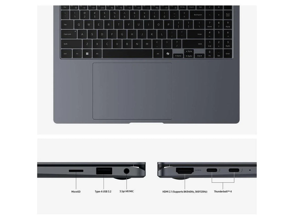 Galaxy Book4 Ultra NP964XGL-XG1US 16" Touchscreen Notebook - 3K -  Core Ultra 7 155H -  Evo Platform - 32 GB - 1 TB SSD - Moonstone Gray