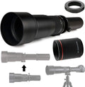 Commander Optics 650-1300mm (w/ 2X- 1300-2600mm) f/8-16 HD Telephoto Zoom Lens for  a9, a7R, a7S, a7, a6100, a6600, a6500, a6300, a6000, a5100, a3000, NEX-7, 6, 5T, 5N, 5R, 3N & More