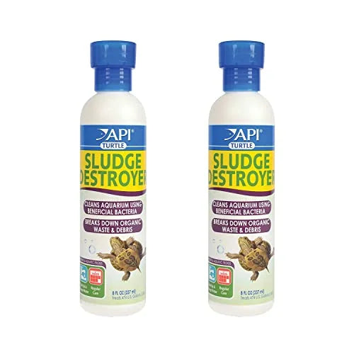 API Turtle Products: Sludge Remover to Clean Aquarium, liquid Conditioner to Make Tap liquid Safe for Turtles, TURTLEFIX Reme - 2 Pack