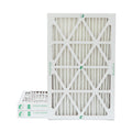 Actual Size: 15-1/2 x 24-1/2 x 1-3/4. 3 Pack of 16x25x2 MERV 13 Pleated 2" Inch Air Filters by Glasfloss