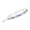 Diamond Bangle Bracelet in 14kt White Gold, Women's, Adult, Pre-Owned. t.w. Sapphire and .20 ct. t.w. 1940 Vintage 1.80 ct. Ross-Simons C