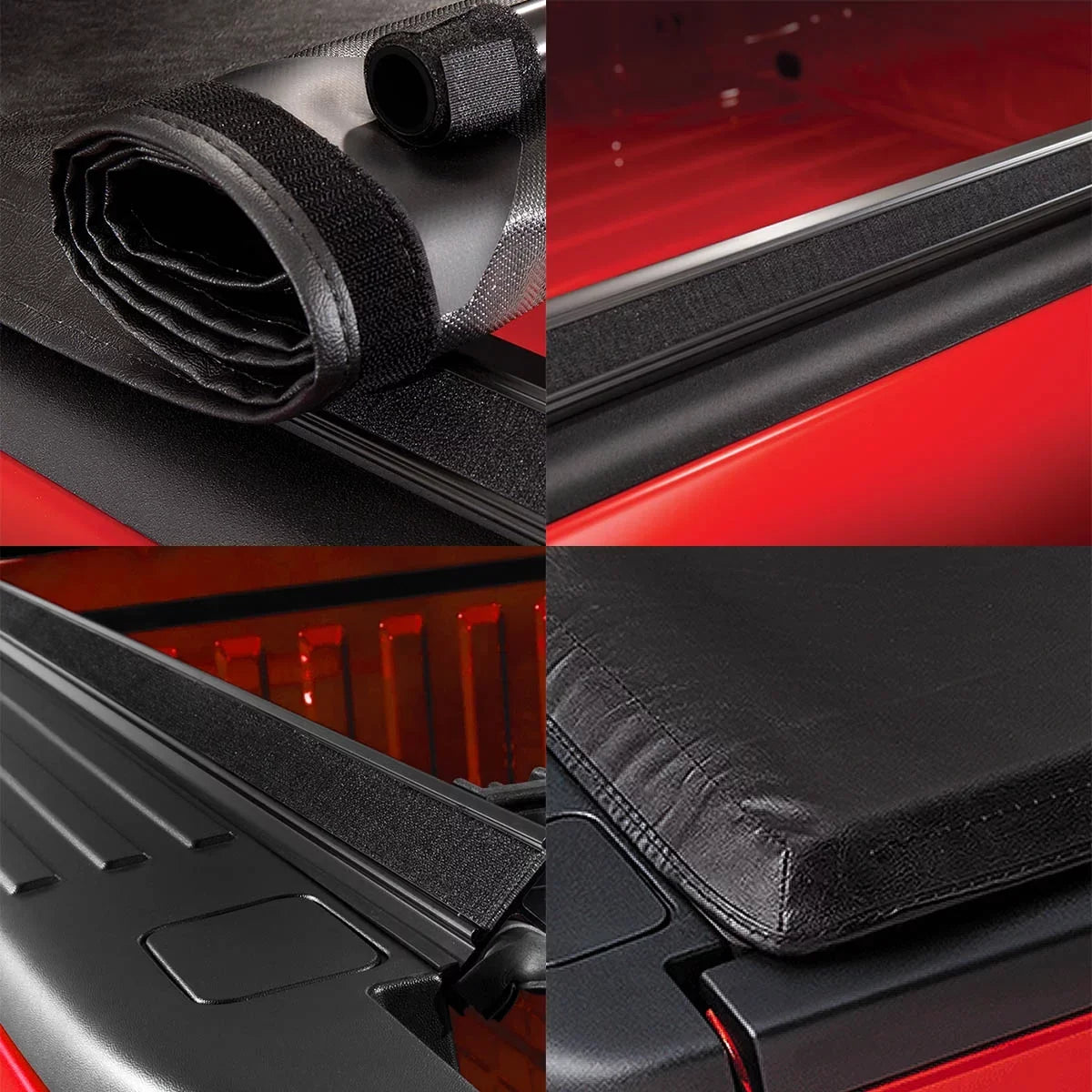 Auto Drive Soft Roll up Truck Bed Tonneau protector Fits 04-12 Chevy Colorado / GMC Canyon 6Ft Bed
