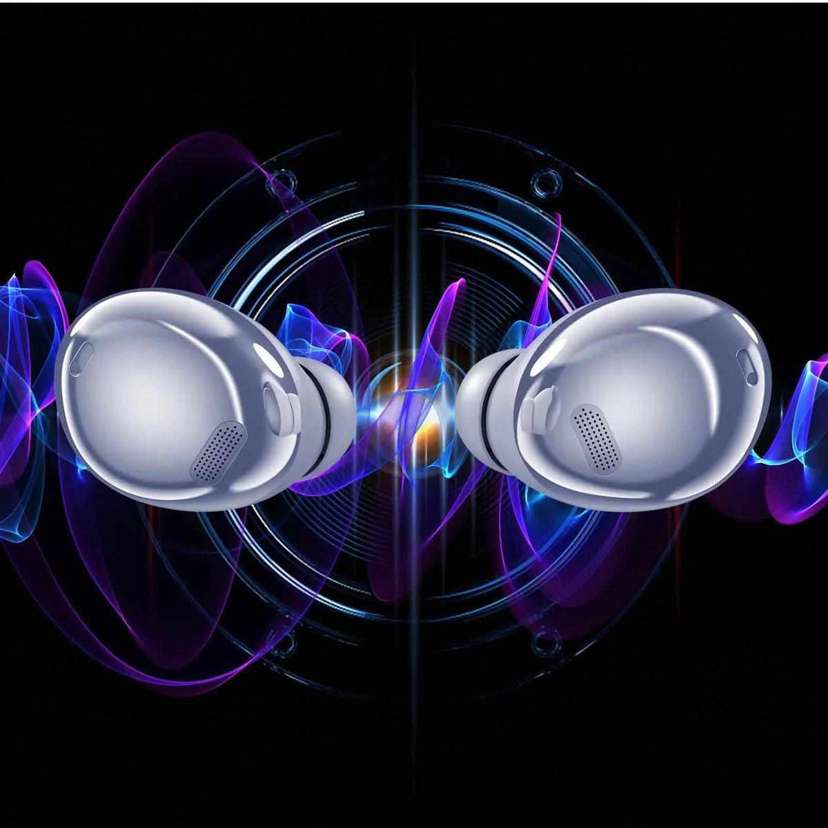 UrbanX Street Buds Pro True Bluetooth Wireless Earbuds For  Xperia 1 With Active Noise Cancelling (Wireless Charging Case Included) Purple