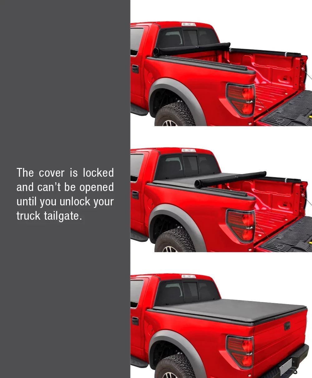 MaxMate Soft Roll-up Truck Bed Tonneau shield matching with 2019-2024  Ranger | 5' (61") Bed | TCF169066