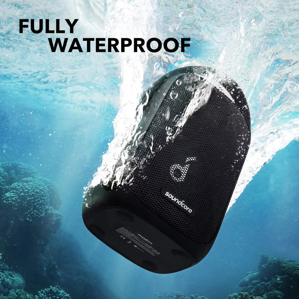 Soundcore Trance Go Outdoor Bluetooth Speaker with BassUp Technology, Sync 100+ Speakers, 24H Playtime, Waterproof, Custom EQ, App