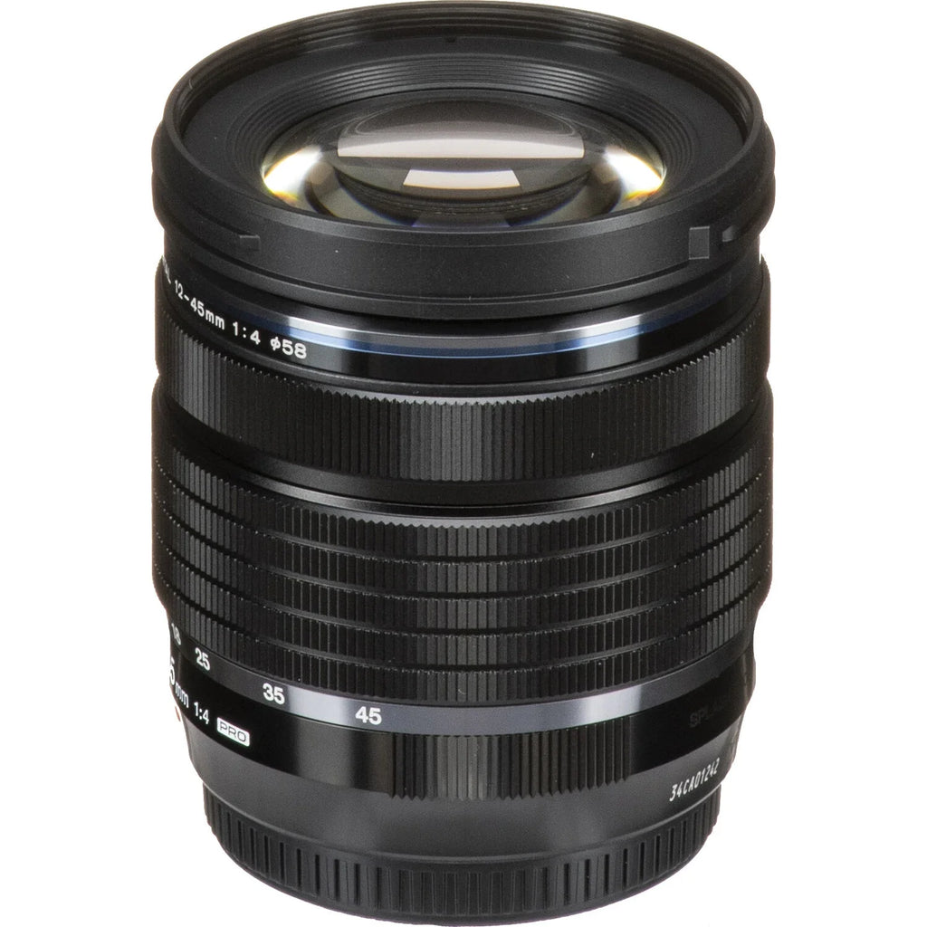 Ultimaxx Essential Bundle + Olympus M.Zuiko Digital ED 12-45mm f/4 PRO Lens (White Box) + Manufacturer Accessories, 3PC Multi-Coated UV Filter Kit & More (16pc Bundle)