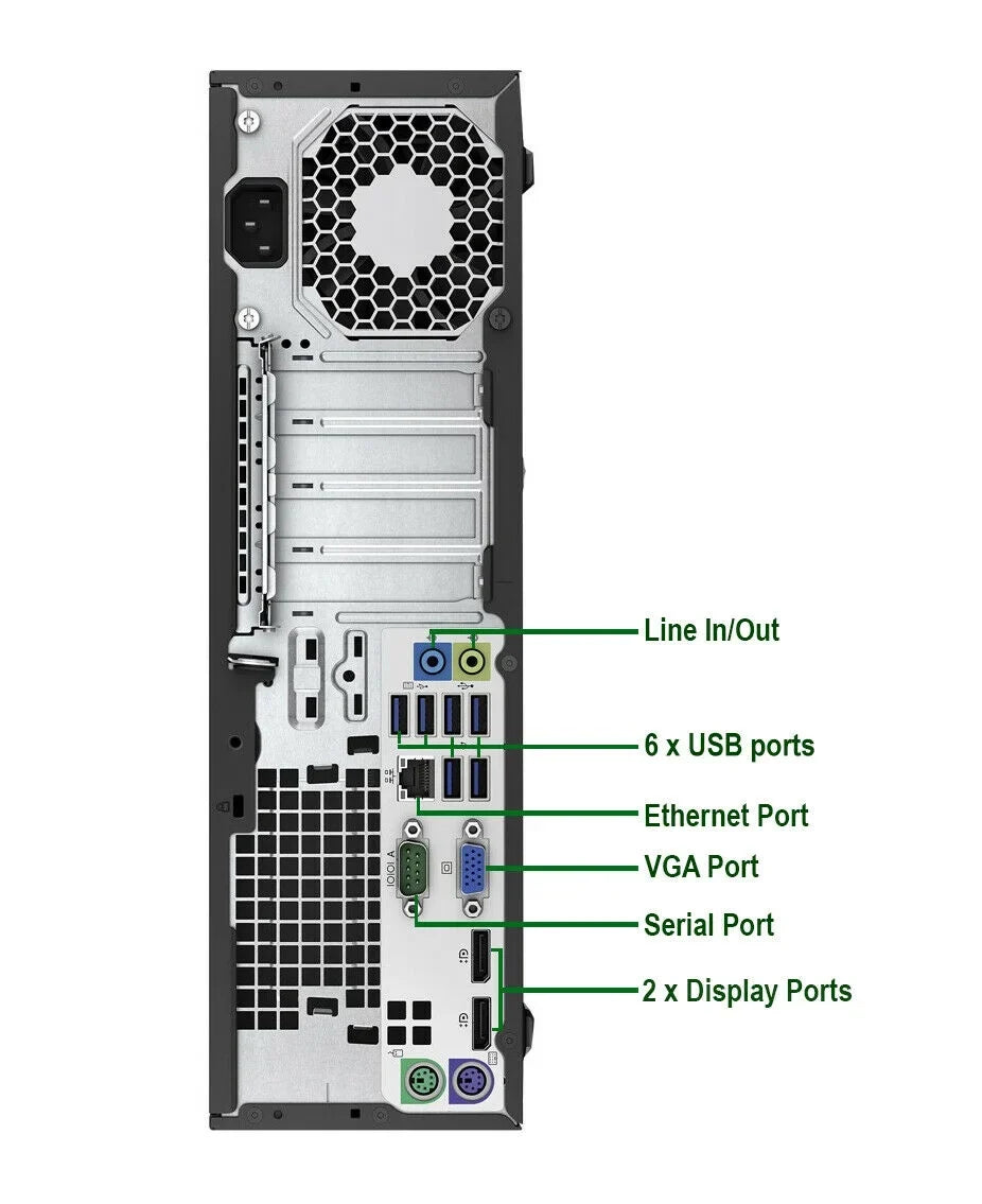 Restored  600 G2 Desktop Computer  Pentium G4400 3.3GHz CPU 8GB Ram, 2TB HDD, New 20" LCD, Keyboard & Mouse, WiFi, DVD, Win10 Pro PC (Refurbished)