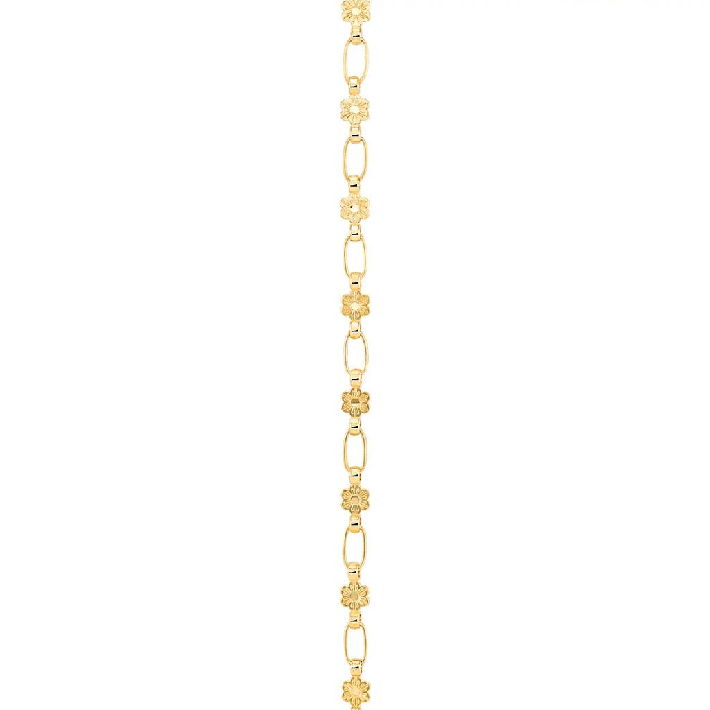 Kristen Kesho Sterling Silver, 18 Karat Gold-plated Butterfly Charm Bracelet for Kids 6"