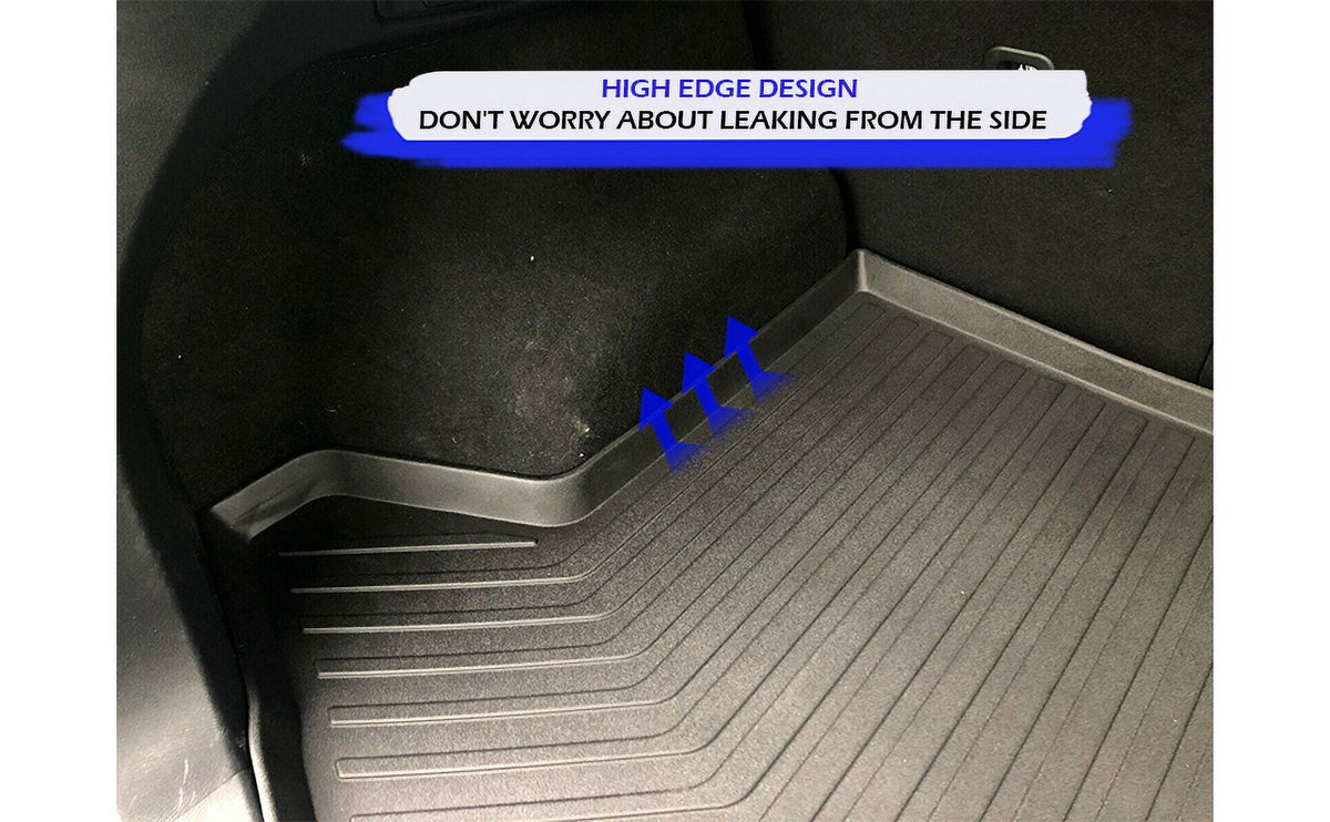 EACCESSORIES EA Cargo Liner – Trunk Mat for Mazda CX-5 CX5 2017-2023 – elements-impervious Trunk Mats for Cars with Raised Lip – Non-Slip Car Trunk Mat Rubber – Easy to Install – Laser Pre-Cut Design