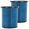 2 Pack 3-Layer Fine Dust Cartridge Filter Replacement Part 72952 appropriate with RIDGID VF5000, 5-20 Gallon Wet & Dry Vacuums, Washable & Reusable