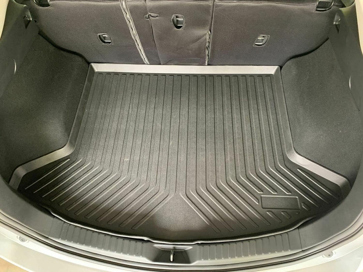 EACCESSORIES EA Cargo Liner – Trunk Mat for Mazda CX-5 CX5 2017-2023 – elements-impervious Trunk Mats for Cars with Raised Lip – Non-Slip Car Trunk Mat Rubber – Easy to Install – Laser Pre-Cut Design