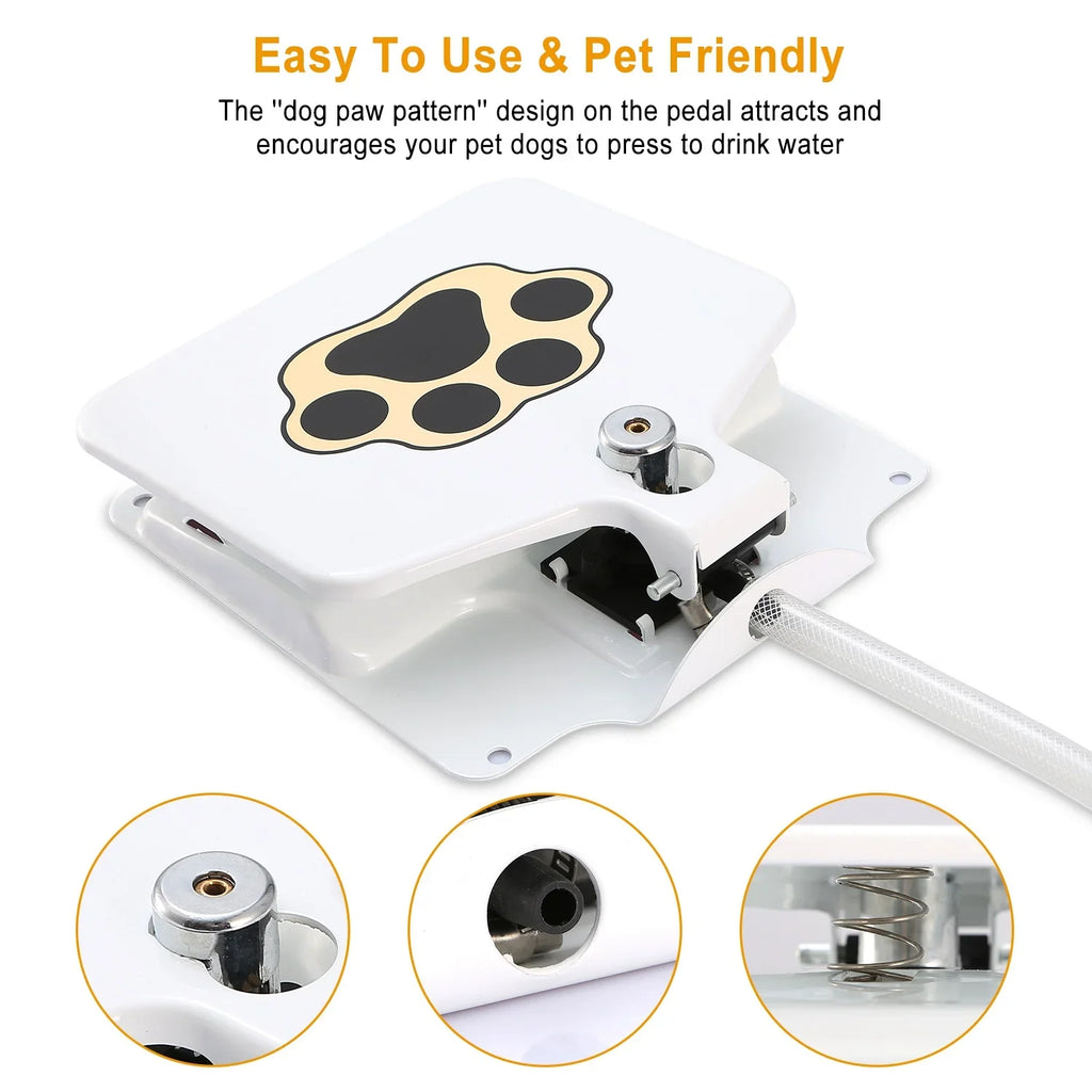 iMounTEK Outdoor Garden Dog moisture Fountain, Ultra Hygienic, Dog Step on Paw Activated Sprinkler Toy