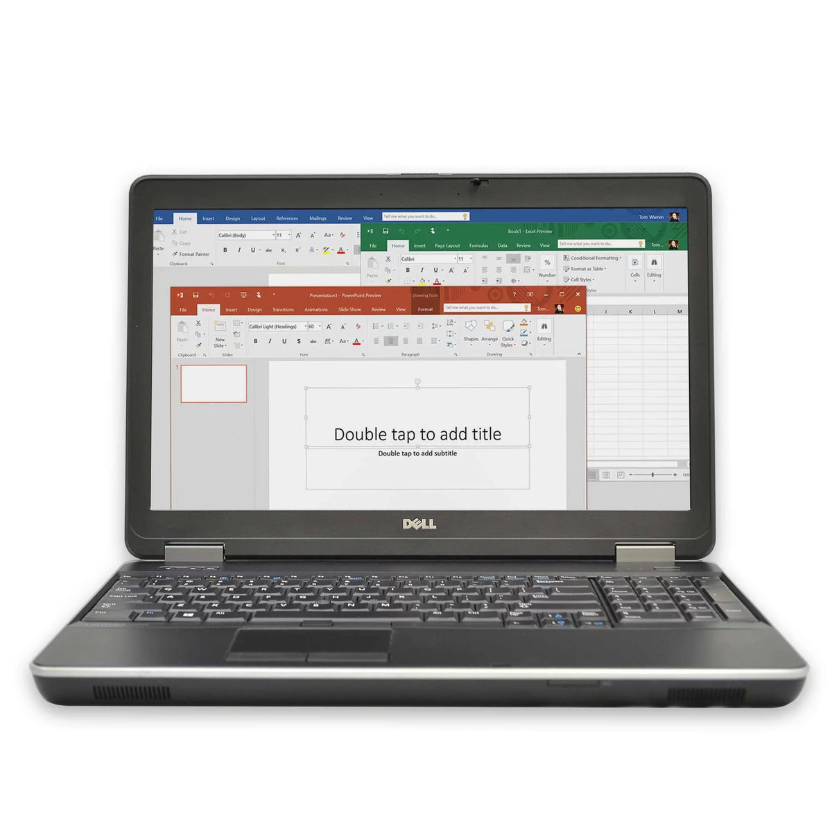 Latitude E6540 Laptop Computer, 2.60 GHz  i7 Quad Core Gen 4, DDR3 RAM, SSD Hard Drive, Windows 10 Home 64Bit, 15" Screen Used