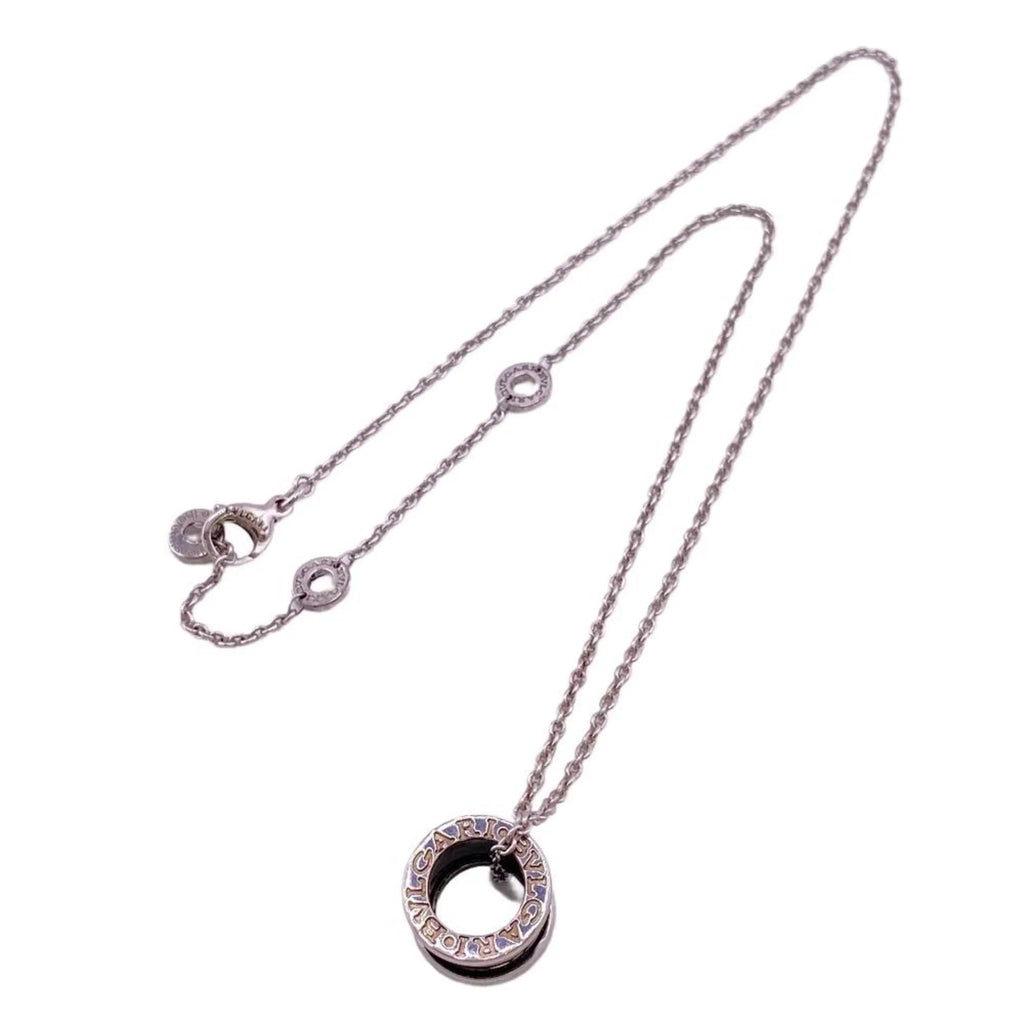Zero One 925 Save the Children Charity Necklace Black Men's Women's Z0005229 (Fair). Pre-Owned BVLGARI B