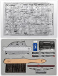Pen- Architect Set, Professional Geometry Set, 17 Pcs, Compass and Protractor Set, Drafting Tools. Mr