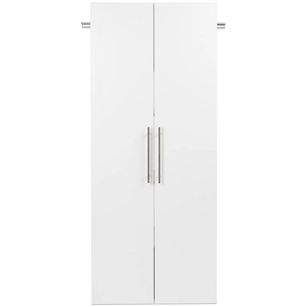 Pemberly Row 3 Piece 90" Large Wall Mounted Garage Cabinet Set in White