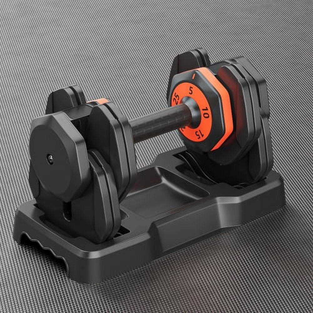 Adjustable Dumbbell Set 25LB Pairs 5 in 1 with Anti-Slip Metal Handle Fast Adjust Dumbbell Weight for Exercises Pair Dumbbells for Men and Women in Home Gym Workout Equipment