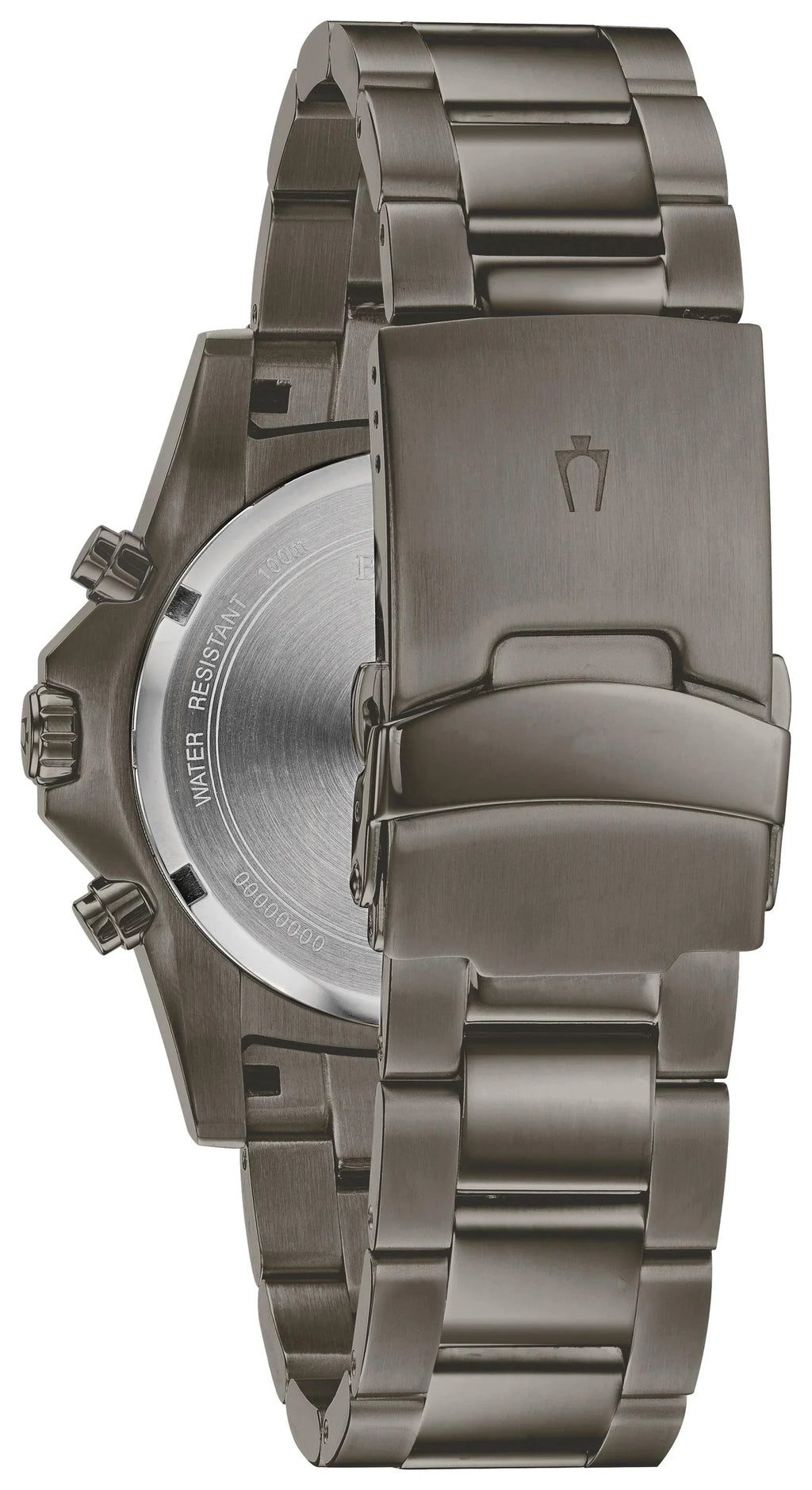 Bulova Men's Gray IP Stainless Steel Chronograph Watch - 98B337