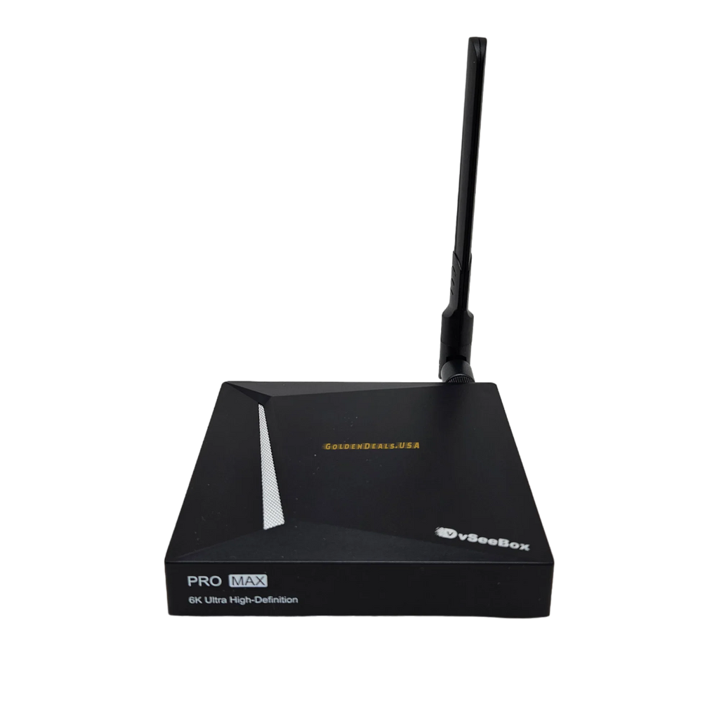 2024 New vSeeBox Pro Max Bundle with Remote Control, 8K HDMI Cable, 64GB TF Card, 64GB USB Drive, WiFi Extender, Backlit Keyboard, Detailed Setup Guide - Android 11, 4GB RAM, 32GB Storage