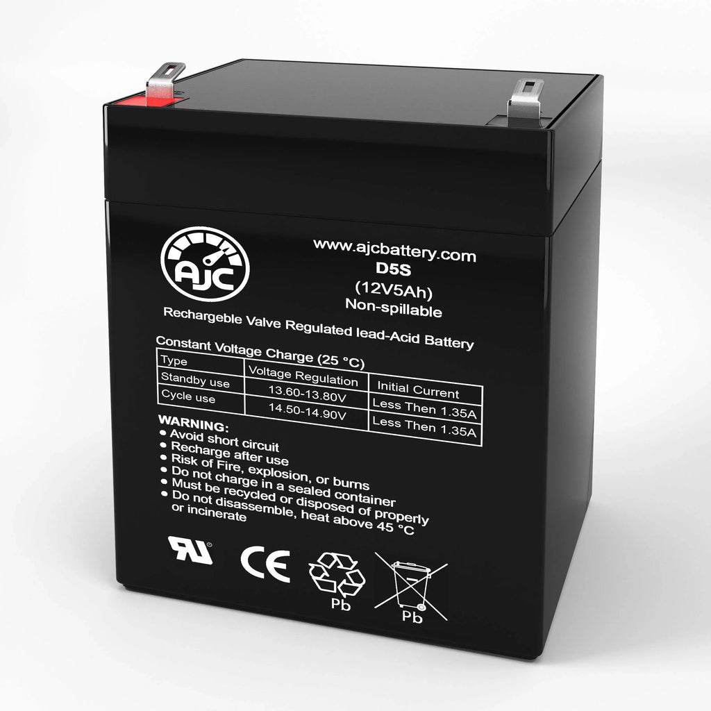 AJC Battery appropriate with Aosom Kids Motorcycle Dirt Bike Electric 12V 5Ah Ride-On Toy Replacement Battery