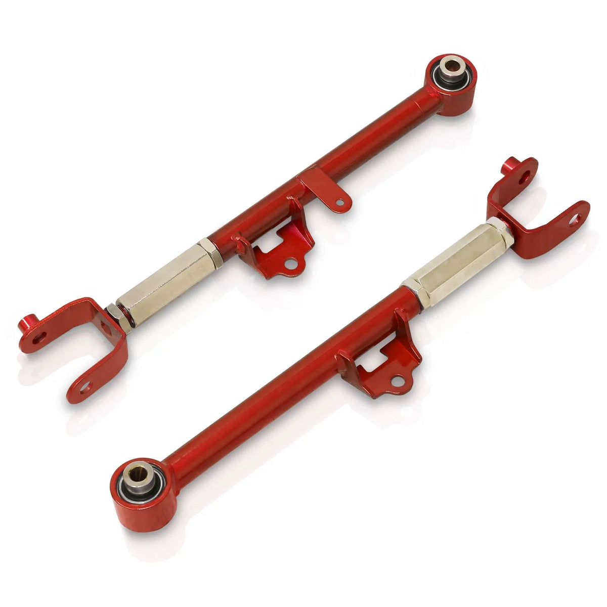 AJP Distributors Rear Lower Suspension Adjustable Toe Control Arms Rods LCA Kit Red appropriate/Replacement For Mazda Miata MX-5 ND MX5 2016 2017 2018 2019 2020 2021 2022 2023 16 17 18 19 20 21 22 23